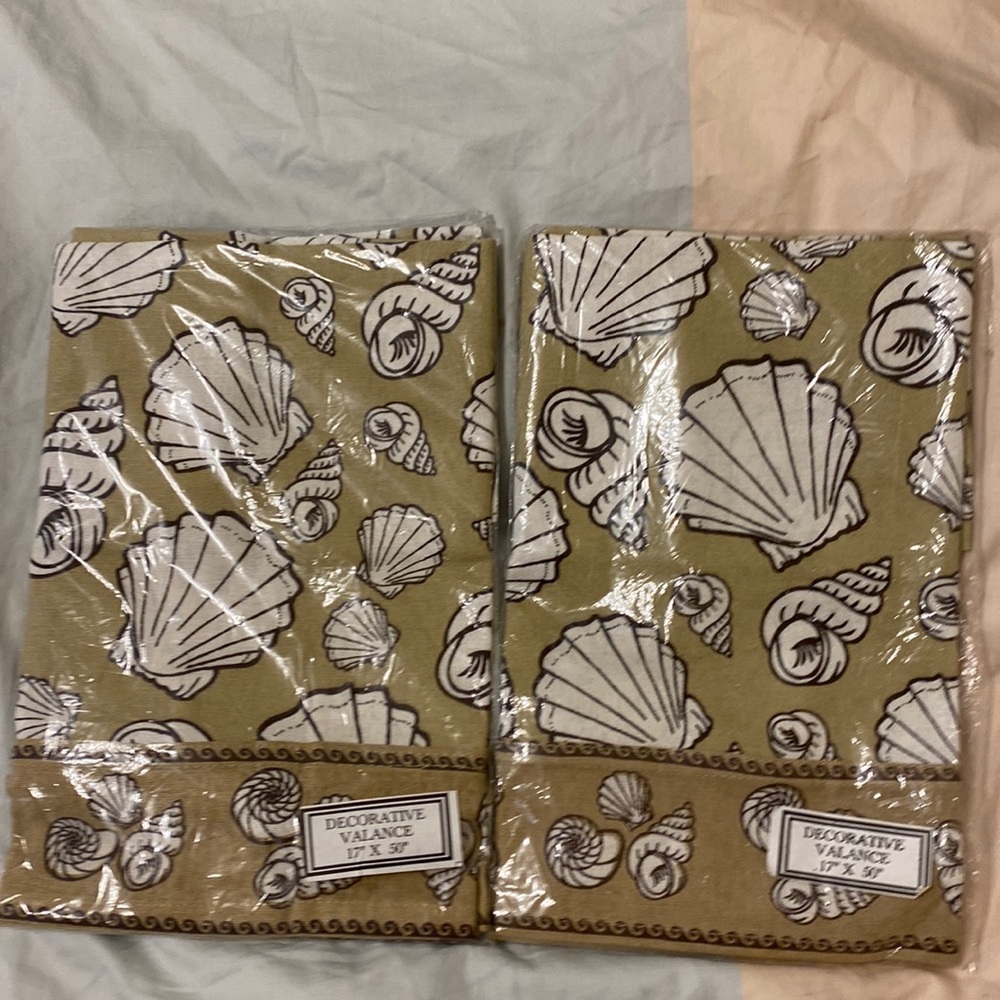 Valances 17” x 50” - quantity 2